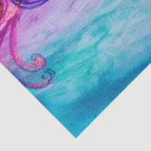 ピンクとゴールドのスパークルに彩られた、気まぐれでかわいい花の妖精 薄葉紙 (詳細)