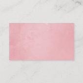 ピンクとゴールドのトロピカル フラワーリング プレイスカード (裏面)