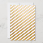 ピンクとゴールドのベビーシャワー招待状 招待状 (裏面)