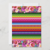 ピンクとゴールドのミス・キンセアニエラ（15歳の誕生日を祝うメキシコの伝統） メキシコ風 招待状 (裏面)