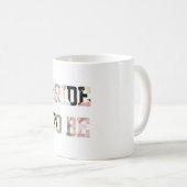 ピンクとゴールドの大理石のプリンセスビューティーブライドトゥビー コーヒーマグカップ (正面右)