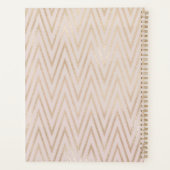 ピンクとゴールドの幾何学模様プランナー プランナー手帳 (裏面)