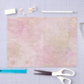 ピンクとゴールドの背景紙 薄葉紙 (クラフト)