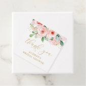 ピンクとゴールドの花柄、感謝の気持ちを伝えるタグ フェイバータグ (インサイチュ)