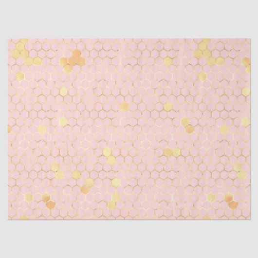 ピンクとゴールドの蜂シリーズ デザイン3 薄葉紙 (正面)
