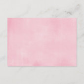 ピンクとゴールドの蝶の本請求挿入ページ エンクロージャーカード (裏面)