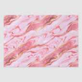 ピンクとゴールドフォイル大理石 薄葉紙 (正面)