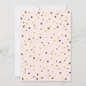 ピンクとゴールド | 50周年サプライズ結婚記念日 招待状 (裏面)