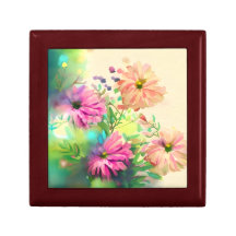 ピンクとサンゴのヴィンテージの花