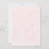 ピンクとサンゴ植物牡丹の花嫁の昼食会 招待状 (裏面)