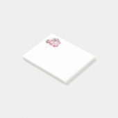 ピンクとシルバーのキラキラ輝くバルーン ポストイット (アングル)