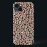 ピンクとシルバーのグリッター幾何学的ブロックフォンケース iPhone 13ケース<br><div class="desc">ピンクと銀のグリッターの幾何学的なパターンは、この電話与えケースをカバーして、それをかわいらし見てユニーク見える。</div>