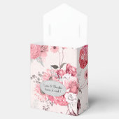 ピンクとシルバーの花柄 フェイバーボックス (オープン)