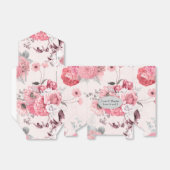 ピンクとシルバーの花柄 フェイバーボックス (折り畳みなし)