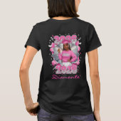 ピンクとシルバーの2026年卒業 Tシャツ (裏面)