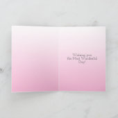 ピンクとシルバーカップケーキ |ハッピーバースデー姪 カード (内部)