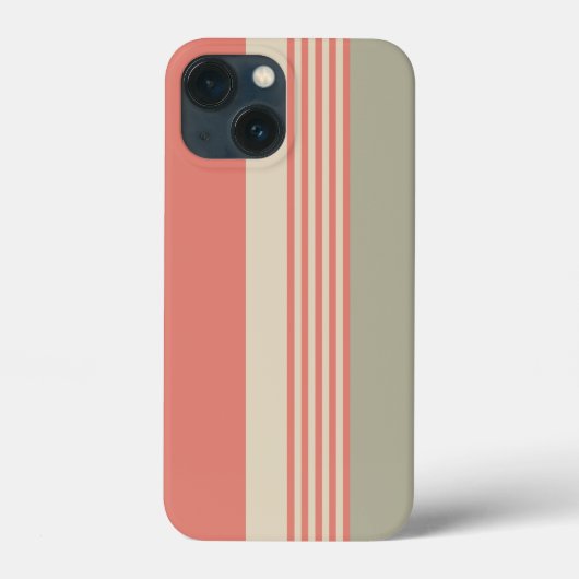 ピンクとシルバーストライプの Case-Mate iPhoneケース (裏面)