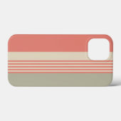 ピンクとシルバーストライプの Case-Mate iPhoneケース (裏面 (横))