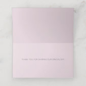 ピンクとシンプルドードルの花 プレイスカード (内部開封)