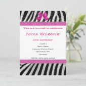 ピンクとゼブラガールズの招待状 招待状 (スタンド正面)