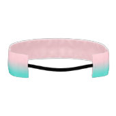 ピンクとターコイズ グラデーション アスレチックヘッドバンド (裏面)