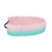 ピンクとターコイズ グラデーション アスレチックヘッドバンド (左)