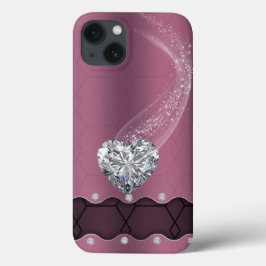 ピンクとダイヤモンドのケースメイトiPhoneケース iPhone 13ケース