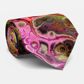 ピンクとチャートリーズ大理石のネクタイ – 染料 ネクタイ (ロール)