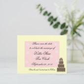 ピンクとチョコレートの日付を保存 セーブザデート (スタンド正面)