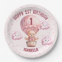 ピンクとテかわいらしディベアのベビーガール