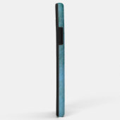 ピンクとティール(緑がかった色)の水彩フローラ パーソナライズされた Case-Mate iPhoneケース (裏面/右)