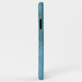 ピンクとティール（緑がかった色）の水彩フローラ パーソナライズされた Case-Mate iPhoneケース (裏面/右)