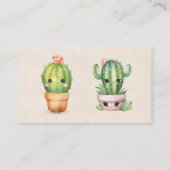 ピンクとティール（緑がかった色）タートルバブルおむつラッフル 名刺 (裏面)