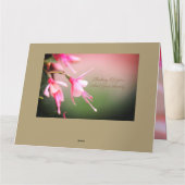 ピンクとトープの悔やみや弔慰 カード (裏面)