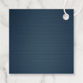 ピンクとネイビーの花あなた感謝していのメッセージカード フェイバータグ (裏面)