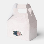 ピンクとネイビーの花ボタニ結婚ーズ フェイバーボックス (裏面サイド)