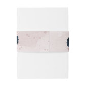 ピンクとネイビーの花ボタニ結婚ーズ 招待状ベリーバンド (裏面例)