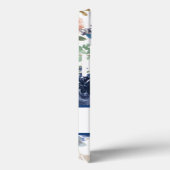 ピンクとネイビーブルーの水色フローラ名 Case-Mate iPhoneケース (裏面 / 右)