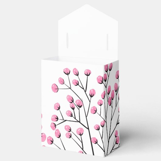 ピンクとネイビーブルーの誕生日ギフトボックス フェイバーボックス (オープン)