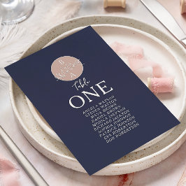 ピンクとネイビー結婚ブルーの座席表