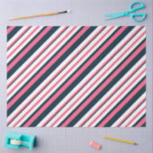 ピンクとネイビー航海のシリーズデザイン10 薄葉紙 (クラフト)