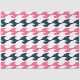 ピンクとネイビー航海のシリーズデザイン11 薄葉紙