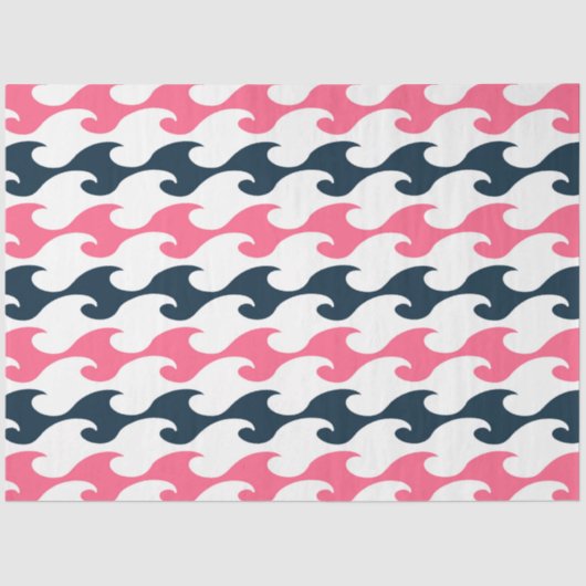 ピンクとネイビー航海のシリーズデザイン11 薄葉紙 (正面)