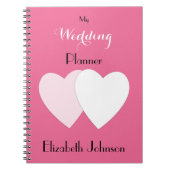 ピンクとハートと名結婚前 ノートブック (正面)