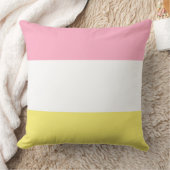 ピンクとバターイエロー クッション (ブランケット)