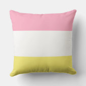 ピンクとバターイエロー クッション (裏面)