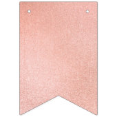 ピンクとバラの金ゴールドグリッター紙吹雪 バンティングフラッグ (第1の旗)