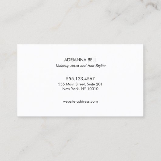 ピンクとバラの金ゴールドシークインサロン6パンチロイヤリティ ロイヤリティカード (裏面)