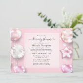 ピンクとバラの金ゴールドドライブ（シャワー付） 招待状 (スタンド正面)