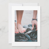 ピンクとバラの金ゴールドバルーンのお祝い 招待状 (裏面)